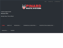 Tablet Screenshot of pinardwaste.com